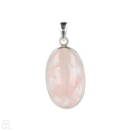 Rozenkwarts Zilveren Hanger uit India met artikelnummer 20545