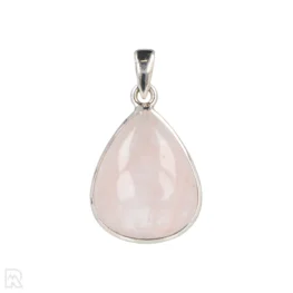 Rozenkwarts Zilveren Hanger uit India met artikelnummer 20552