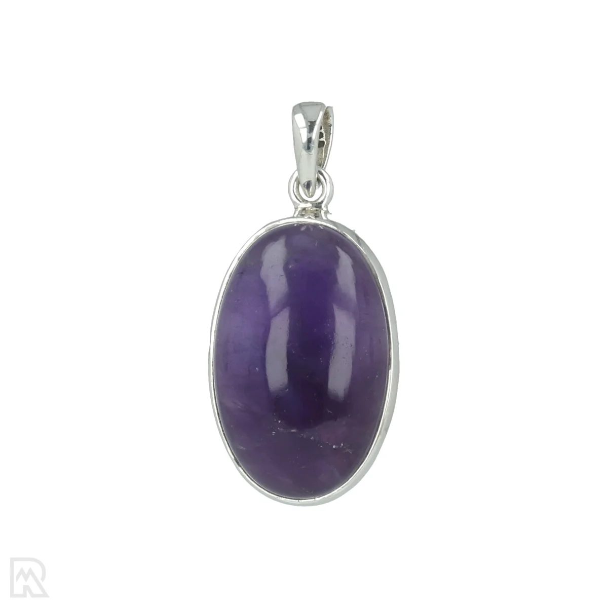 Amethyst Silver Pendant 1 Amethist Zilveren Hanger uit India met artikelnummer 20553