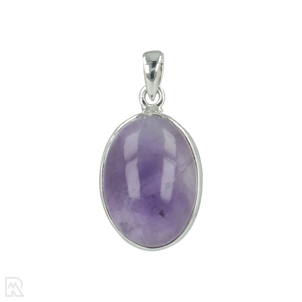 Amethyst Silver Pendant 1 Amethist Zilveren Hanger uit India met artikelnummer 20554