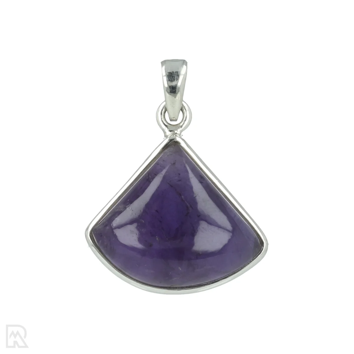 Amethyst Silver Pendant 1 Amethist Zilveren Hanger uit India met artikelnummer 20555