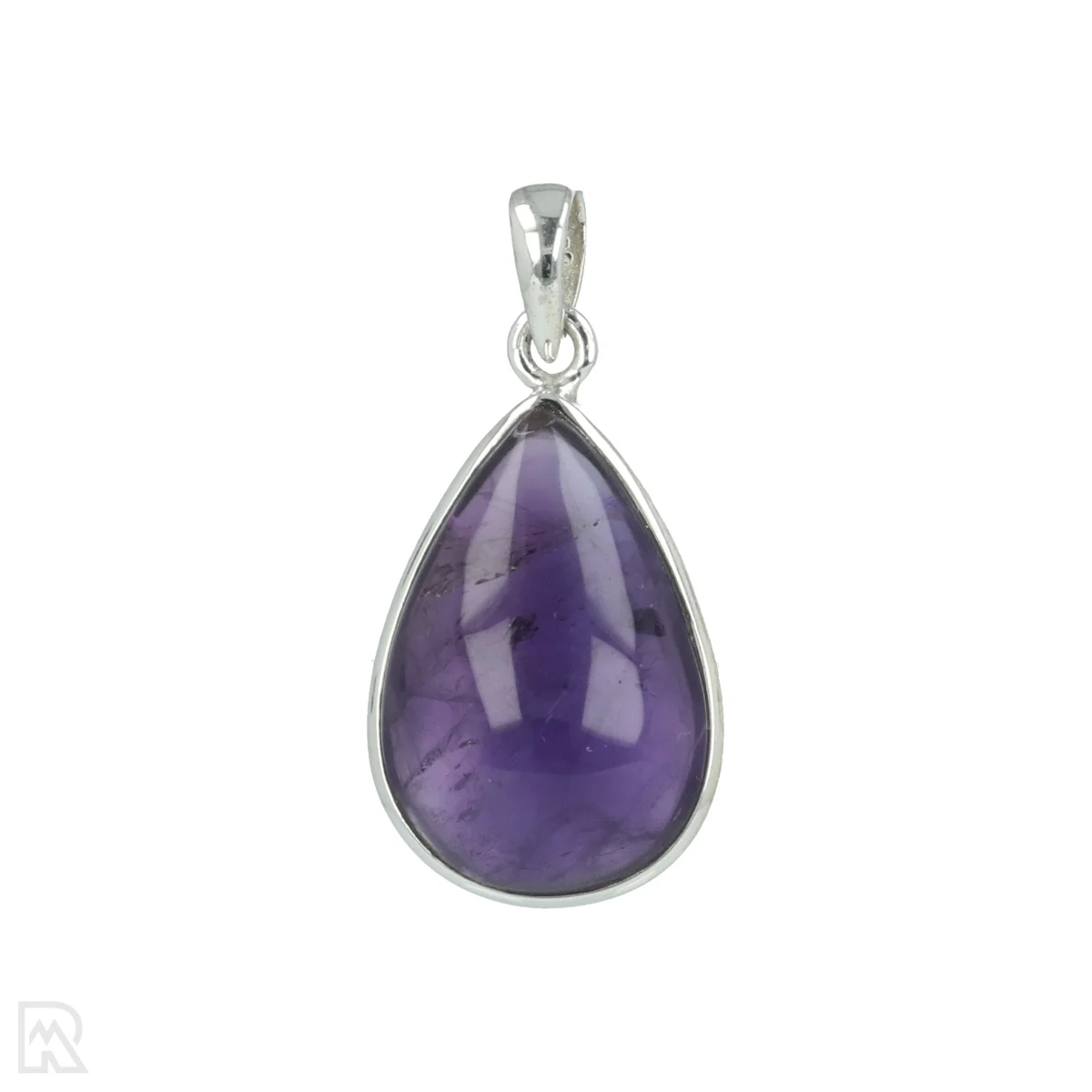 Amethyst Silver Pendant 1 Amethist Zilveren Hanger uit India met artikelnummer 20556