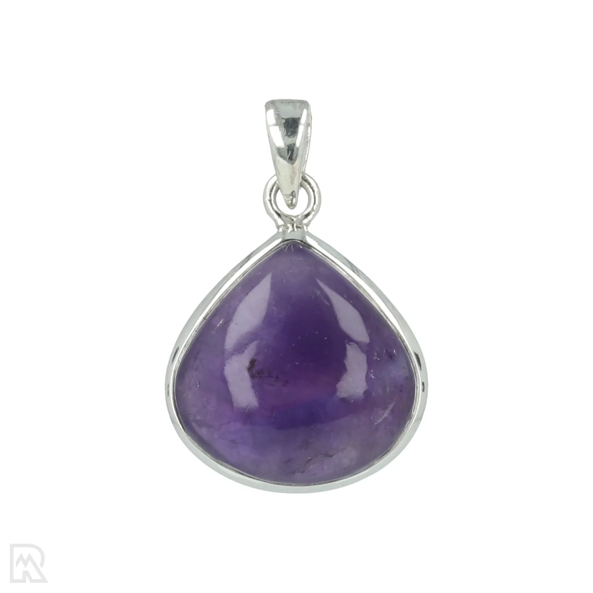 Amethyst-Silber-Anhänger 1 Amethist Zilveren Hanger uit India met artikelnummer 20580