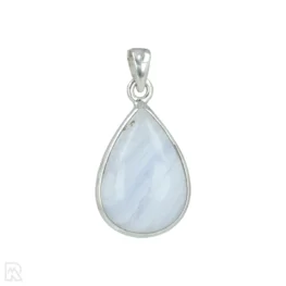 Blue Lace Agaat Zilveren Hanger uit India met artikelnummer 20636