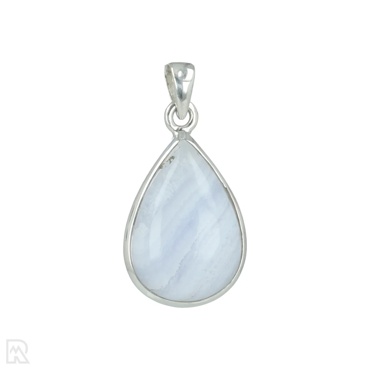Blue Lace Agaat Zilveren Hanger 1 Blue Lace Agaat Zilveren Hanger uit India met artikelnummer 20636