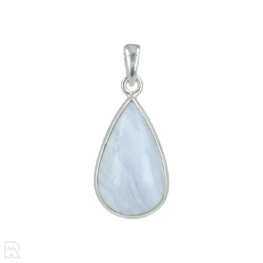 Blue Lace Agaat Zilveren Hanger uit India met artikelnummer 20637