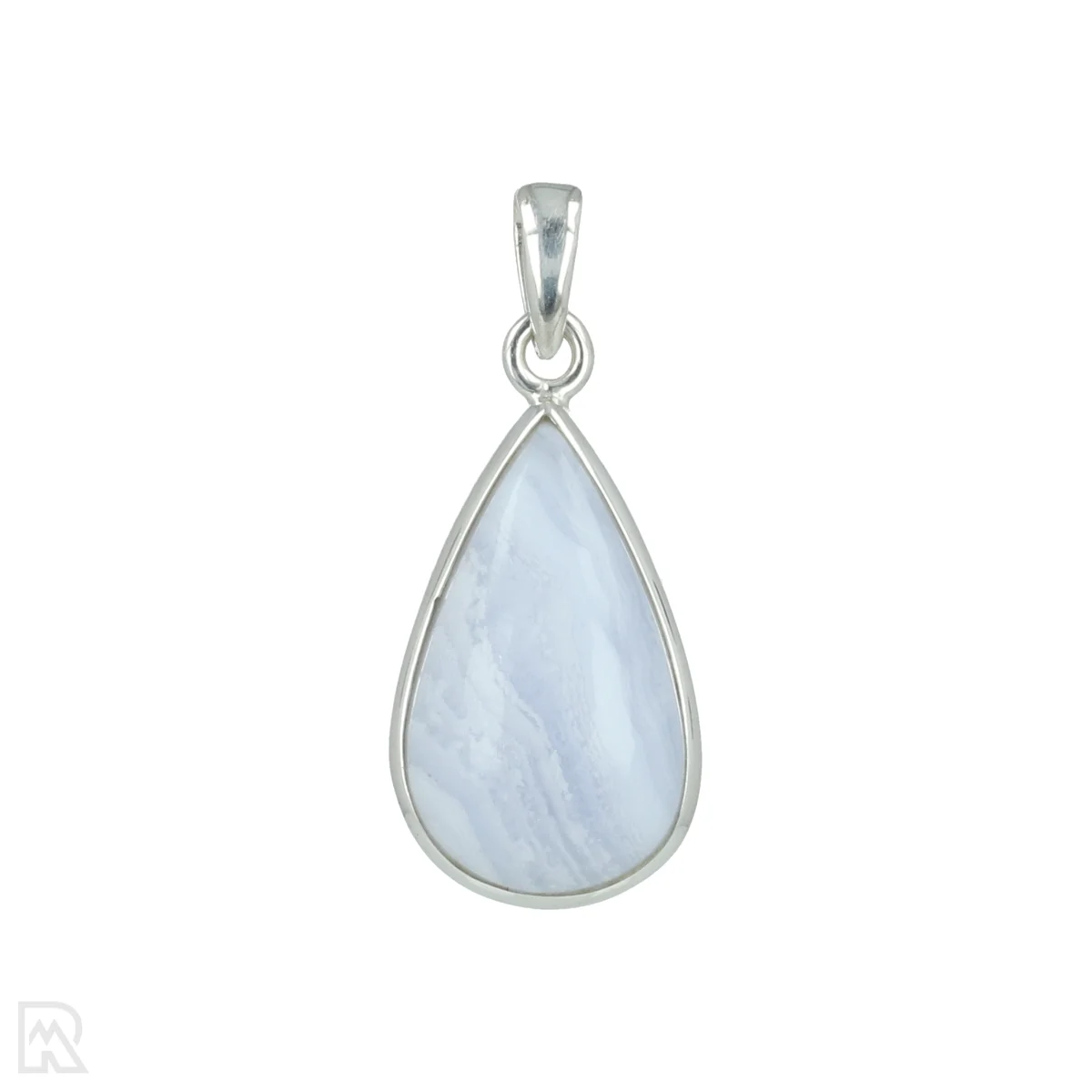 Blue Lace Agaat Zilveren Hanger 1 Blue Lace Agaat Zilveren Hanger uit India met artikelnummer 20637