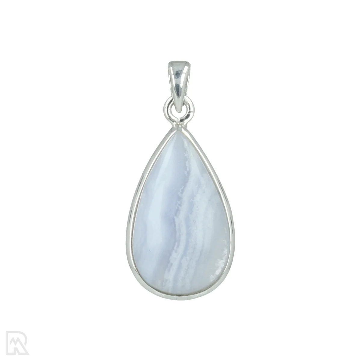 Blue Lace Agaat Zilveren Hanger 1 Blue Lace Agaat Zilveren Hanger uit India met artikelnummer 20638