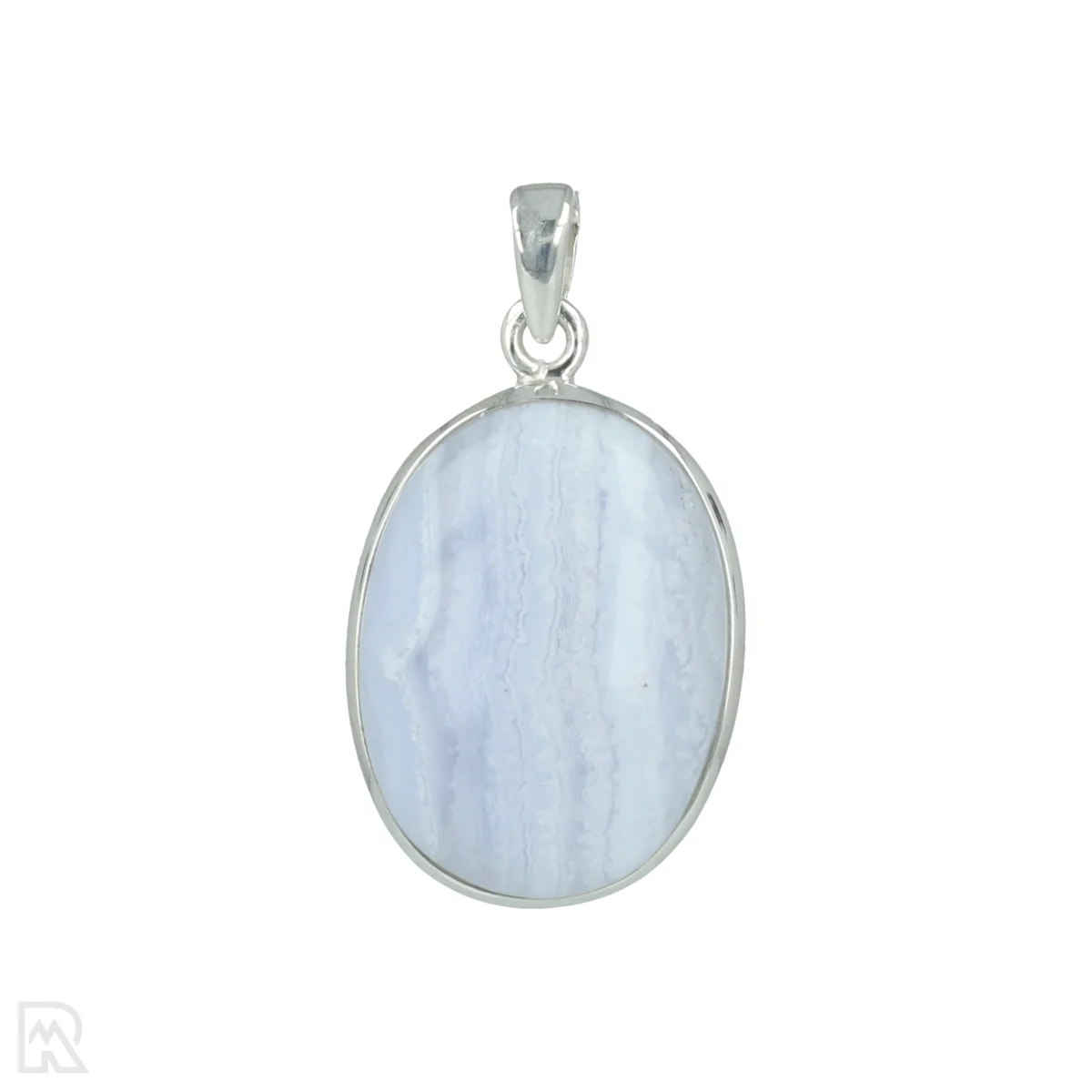 Blue Lace Agaat Zilveren Hanger 1 Blue Lace Agaat Zilveren Hanger uit India met artikelnummer 20640
