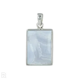Blue Lace Agaat Zilveren Hanger uit India met artikelnummer 20643