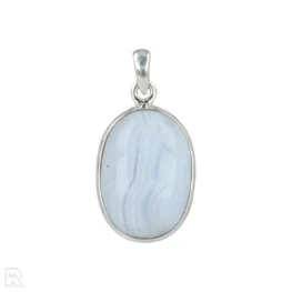 Blue Lace Agaat Zilveren Hanger uit India met artikelnummer 20645