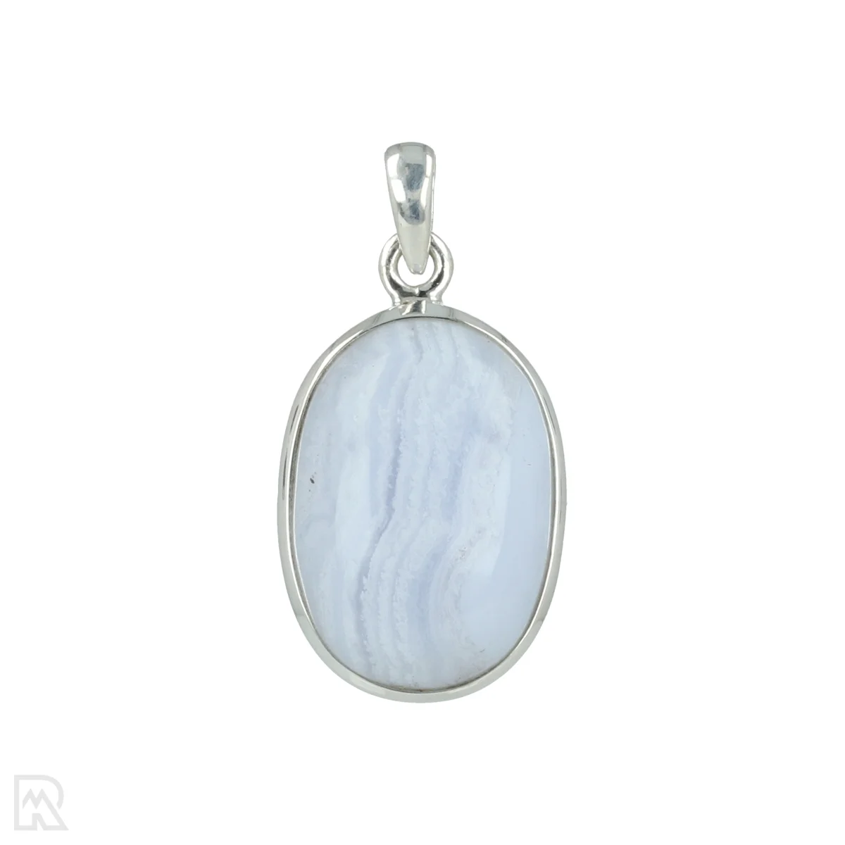 Blue Lace Agaat Zilveren Hanger 1 Blue Lace Agaat Zilveren Hanger uit India met artikelnummer 20645