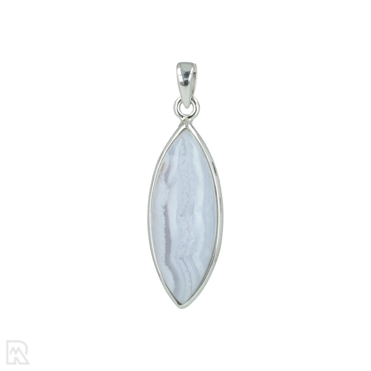 Blue Lace Agaat Zilveren Hanger 1 Blue Lace Agaat Zilveren Hanger