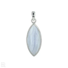 Blue Lace Agaat Zilveren Hanger