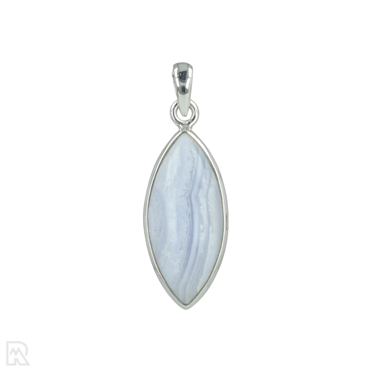 Blue Lace Agaat Zilveren Hanger 1 Blue Lace Agaat Zilveren Hanger