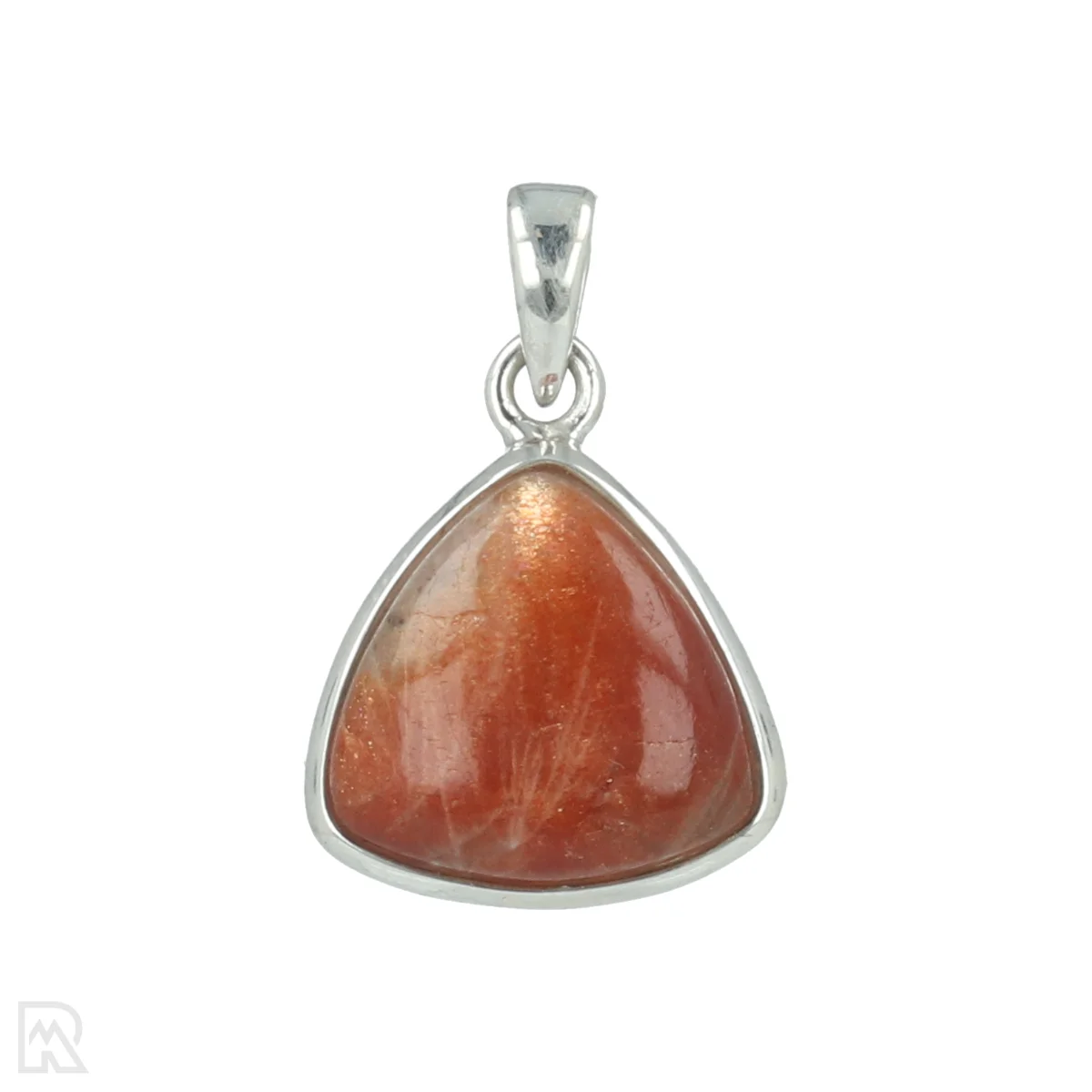 Sunstone Silver Pendant 1 Zonnesteen Zilveren Hanger uit India met artikelnummer 20659