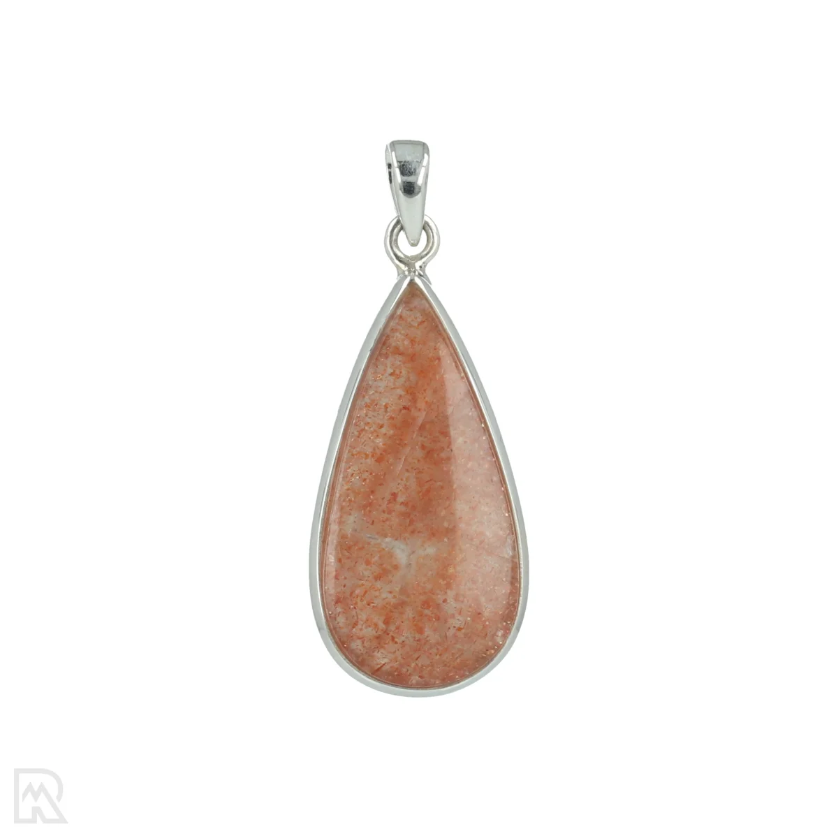 Sunstone Silver Pendant 1 Zonnesteen Zilveren Hanger uit India met artikelnummer 20662