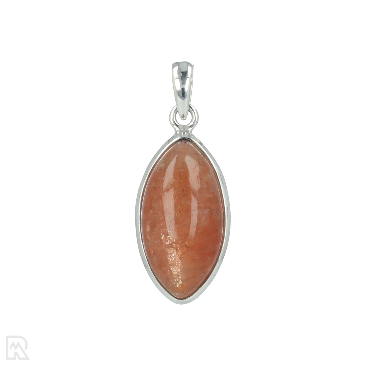 Sunstone Silver Pendant 1 Zonnesteen Zilveren Hanger uit India met artikelnummer 20665