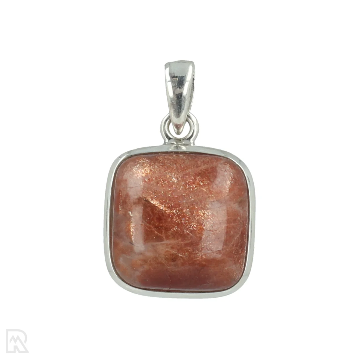 Sunstone Silver Pendant 1 Zonnesteen Zilveren Hanger uit India met artikelnummer 20667