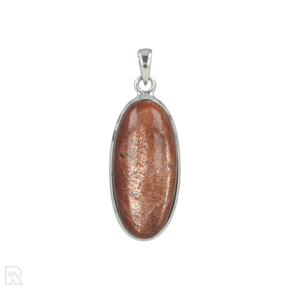 Sunstone Silver Pendant 1 Zonnesteen Zilveren Hanger uit India met artikelnummer 20671