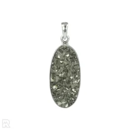 Druzy Pyriet Zilveren Hanger uit India met artikelnummer 20676