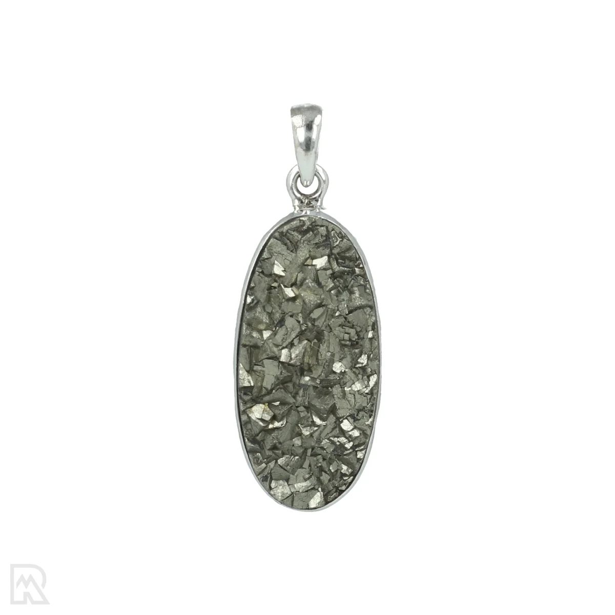 Druzy Pyriet Zilveren Hanger 1 Druzy Pyriet Zilveren Hanger uit India met artikelnummer 20676