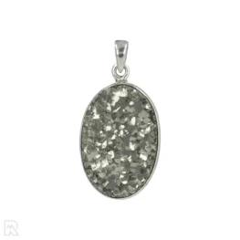 Druzy Pyriet Zilveren Hanger uit India met artikelnummer 20677