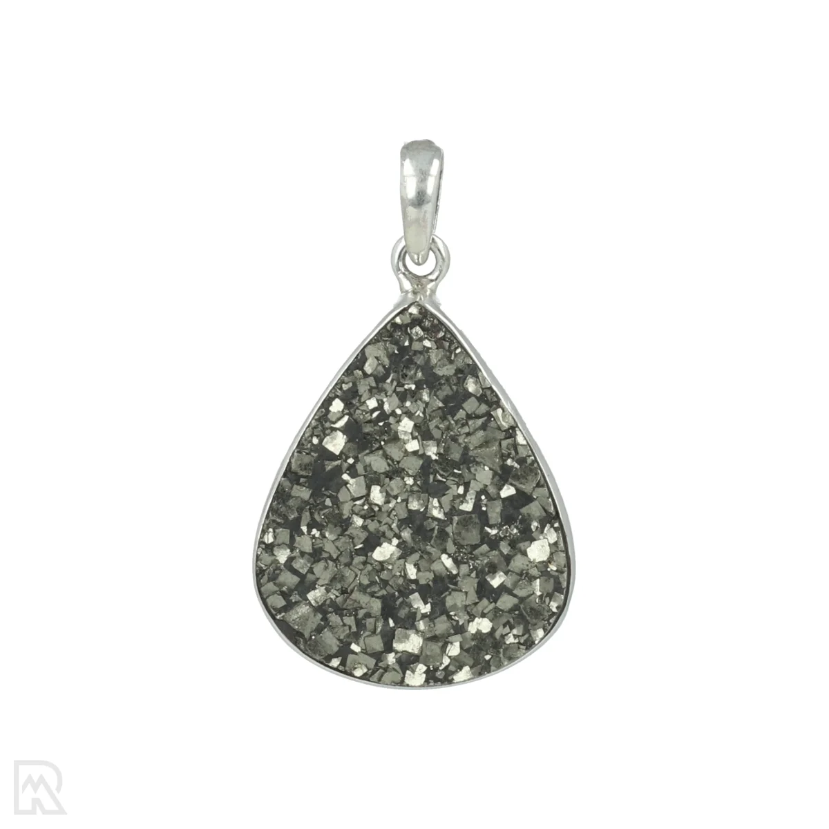 Druzy Pyriet Zilveren Hanger 1 Druzy Pyriet Zilveren Hanger uit India met artikelnummer 20678