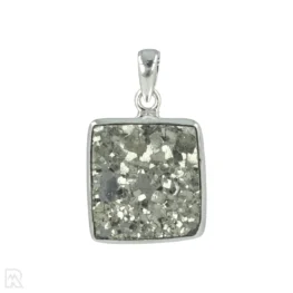 Druzy Pyriet Zilveren Hanger uit India met artikelnummer 20680