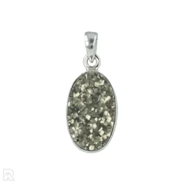 Druzy Pyriet Zilveren Hanger uit India met artikelnummer 20681