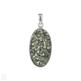 Druzy Pyriet Zilveren Hanger uit India met artikelnummer 20685