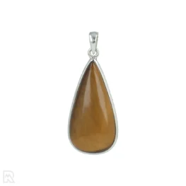 Tijgeroog Zilveren Hanger uit India met artikelnummer 20687