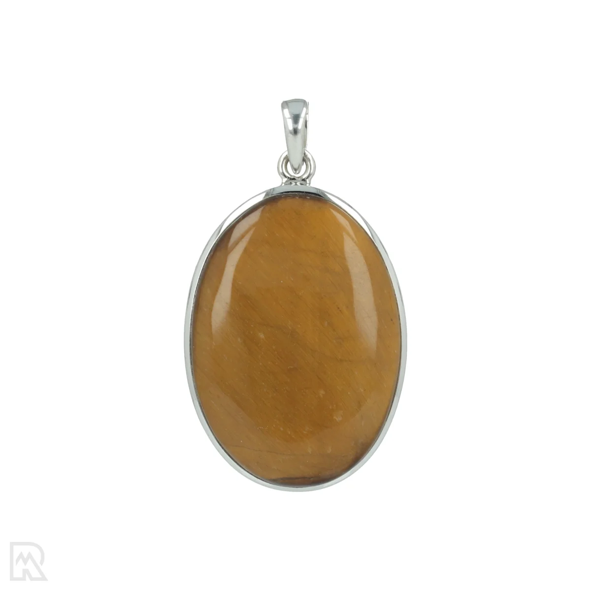 Tijgeroog Zilveren Hanger 1 Tijgeroog Zilveren Hanger uit India met artikelnummer 20688