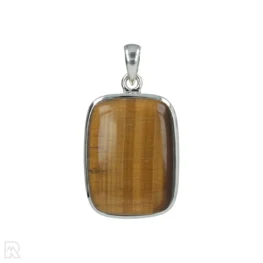 Tijgeroog Zilveren Hanger uit India met artikelnummer 20694