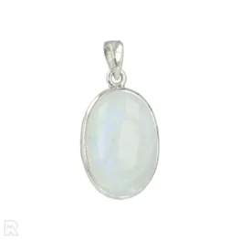 Regenbogen Mondstein Silber Anhänger aus Indien mit der Artikelnummer 20711