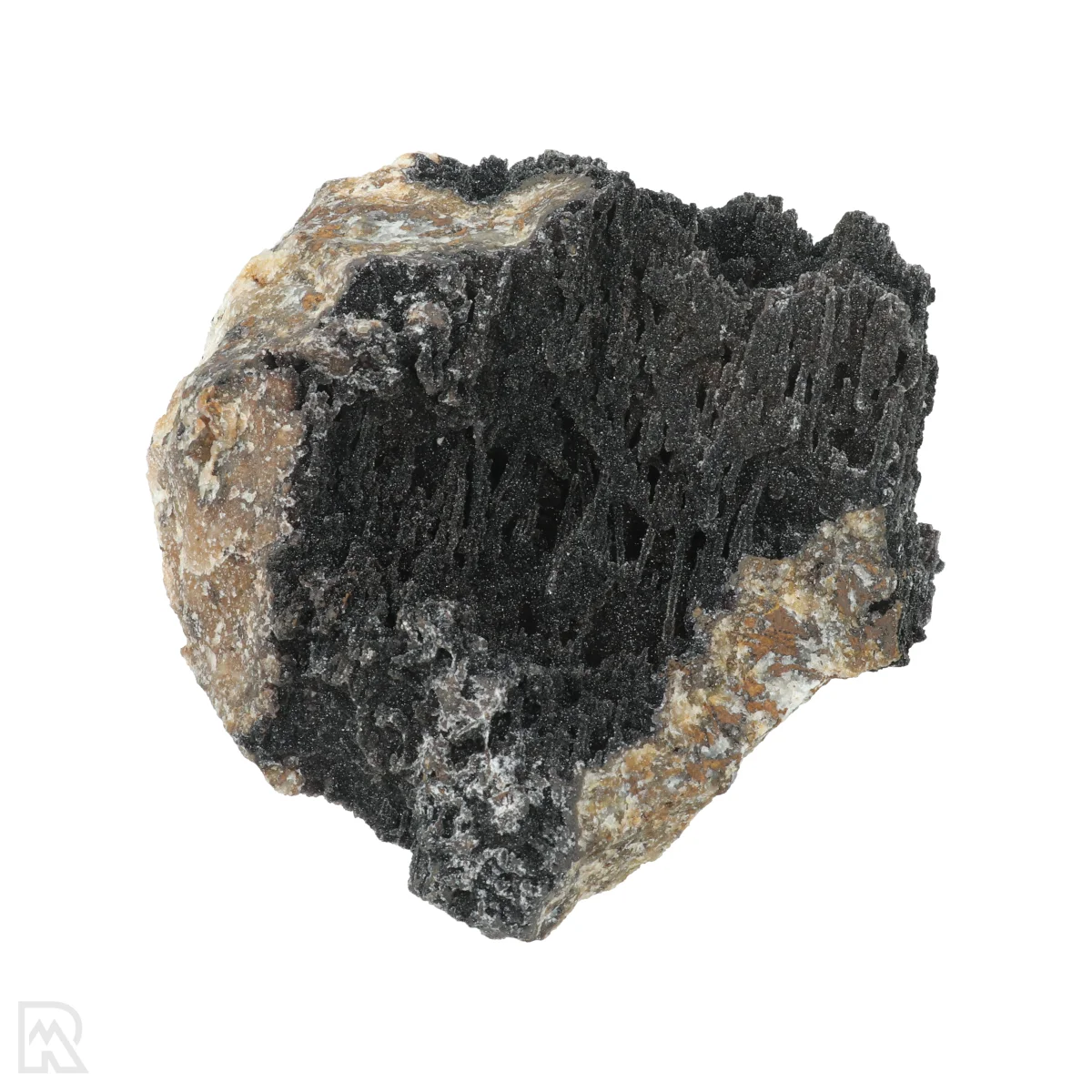 Manganiet met Kwarts 1 Manganit mit Quarz aus Marokko mit der Artikelnummer 20806