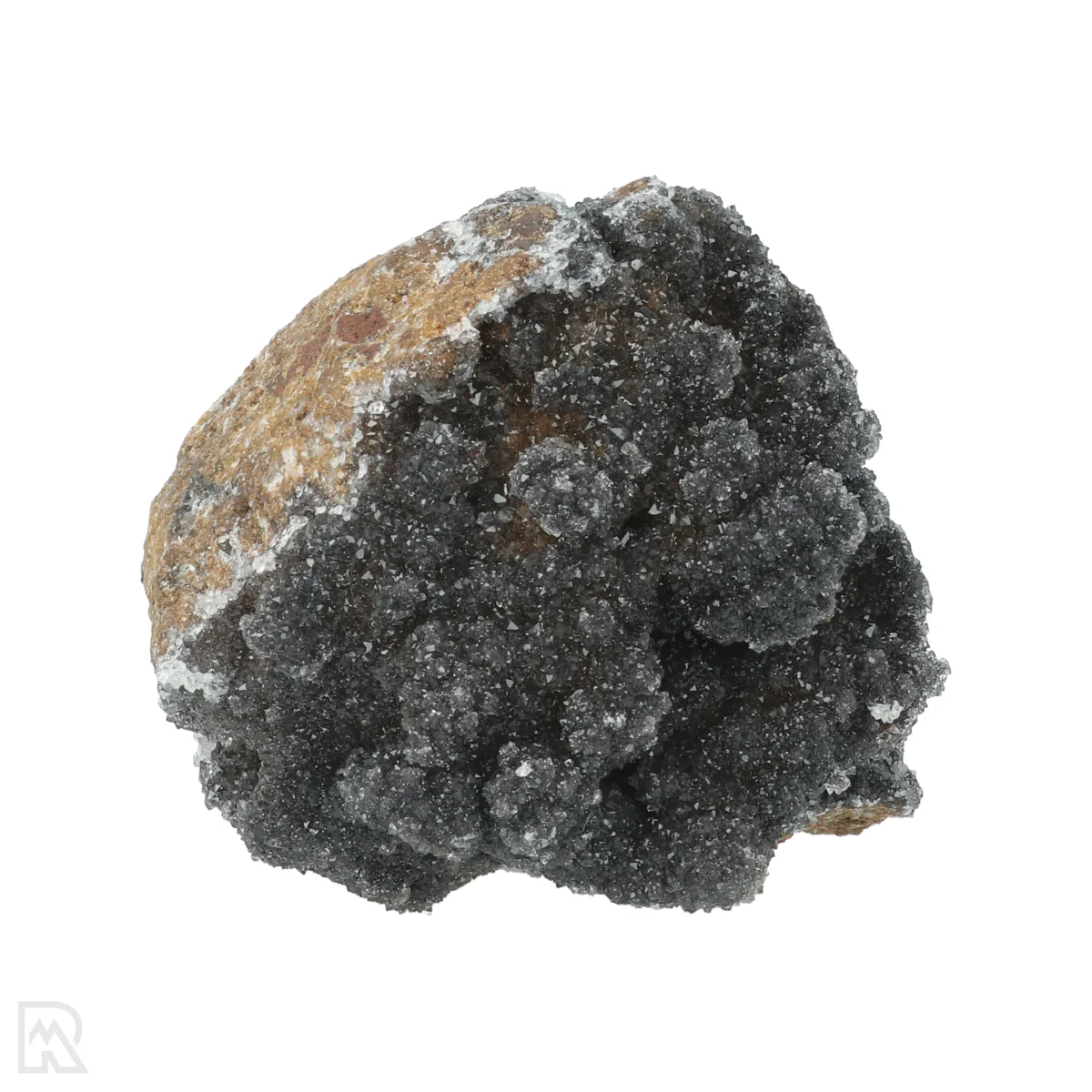 Manganiet met Kwarts 1 Manganit mit Quarz aus Marokko mit der Artikelnummer 20809