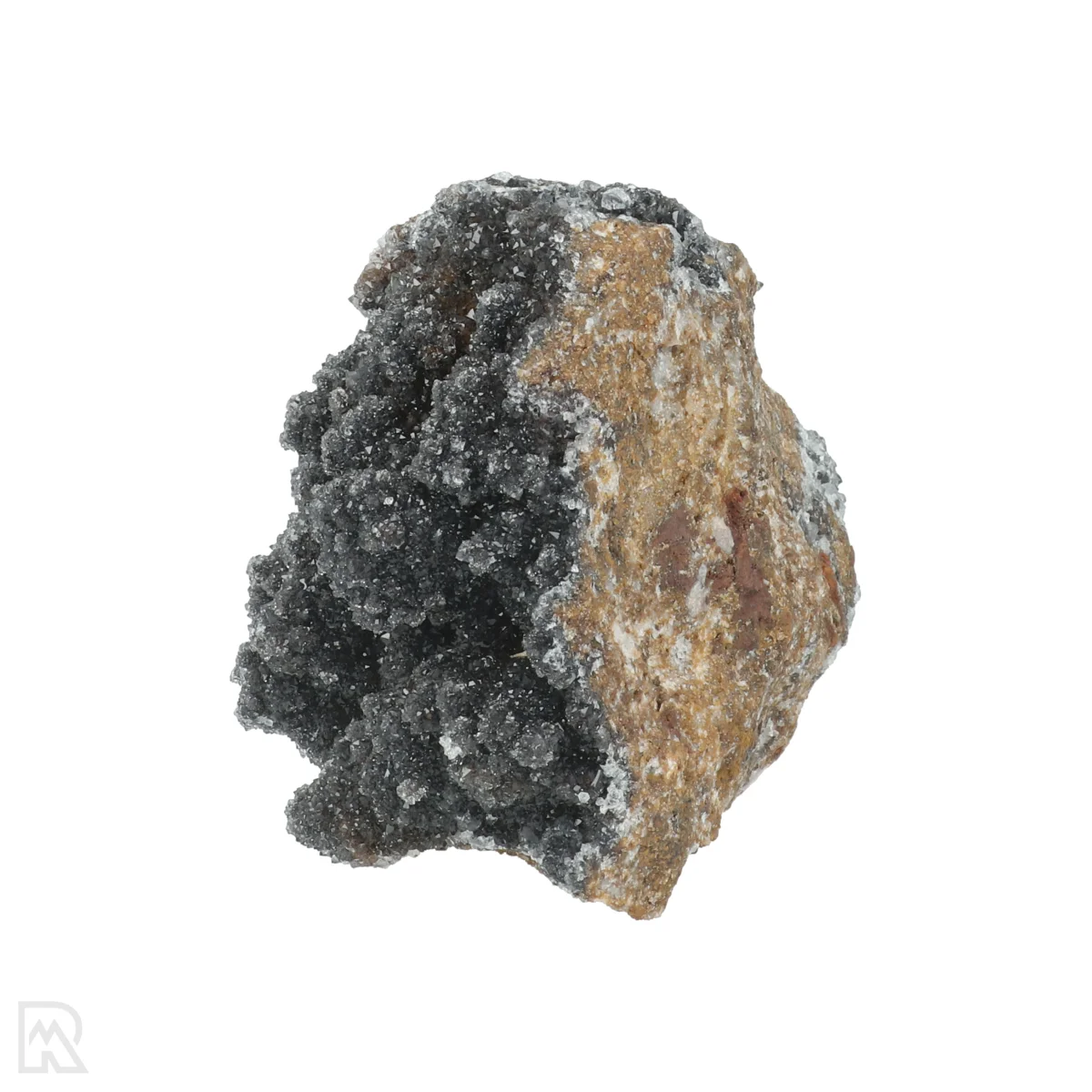 Manganiet met Kwarts 3 Manganit mit Quarz aus Marokko mit der Artikelnummer 20809