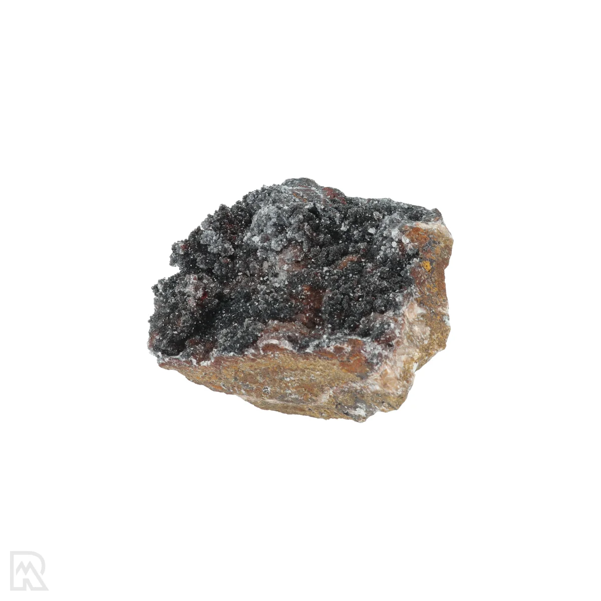 Manganiet met Kwarts 3 Manganit mit Quarz aus Marokko mit der Artikelnummer 20810