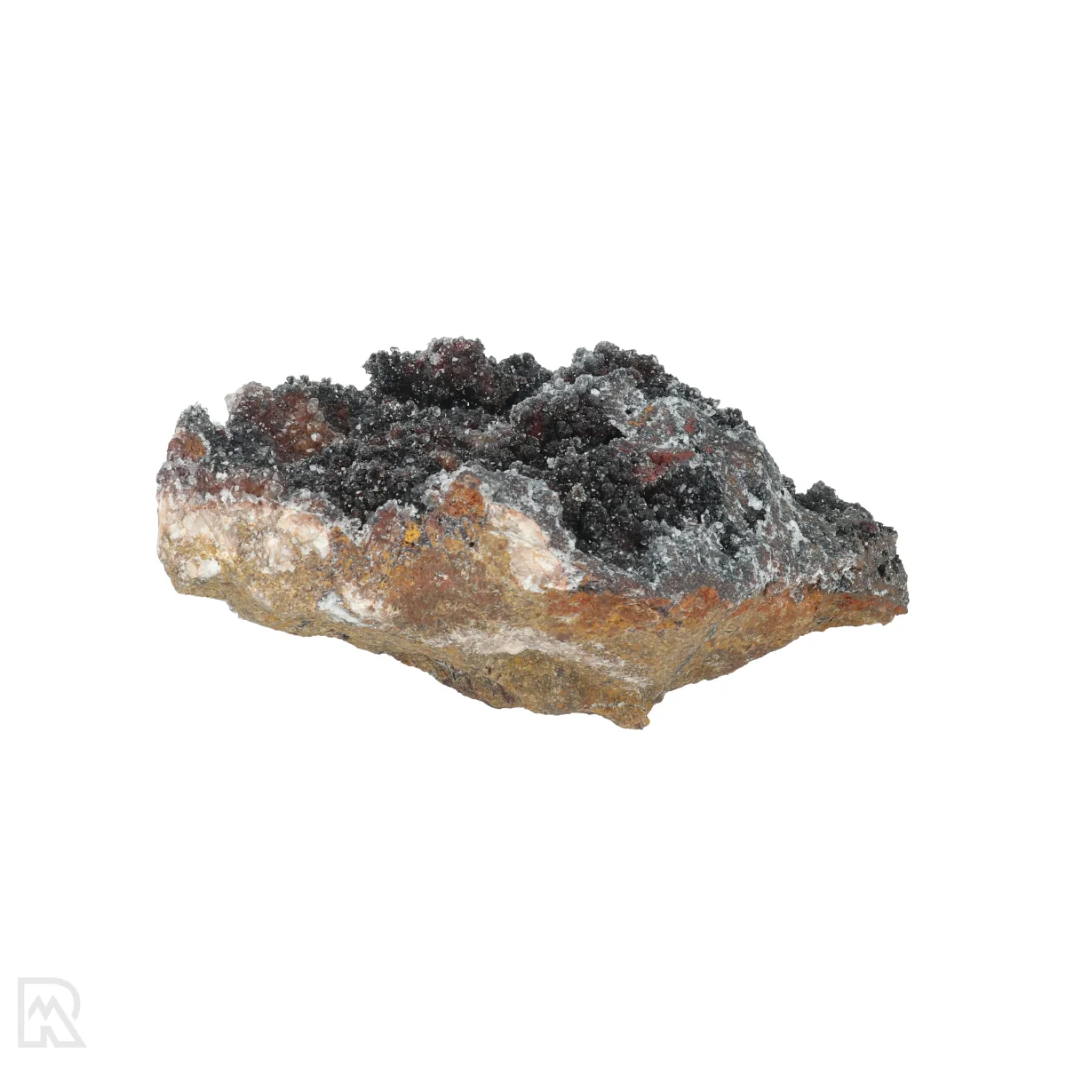 Manganiet met Kwarts 4 Manganit mit Quarz aus Marokko mit der Artikelnummer 20810