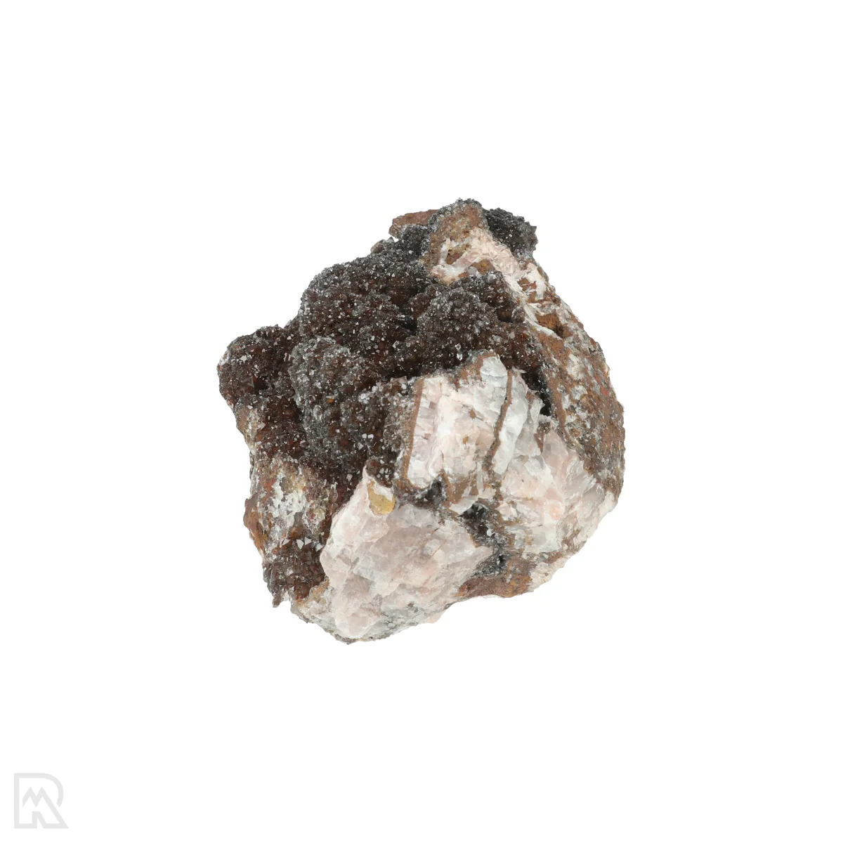 Manganiet met Kwarts 3 Manganit mit Quarz aus Marokko mit der Artikelnummer 20811