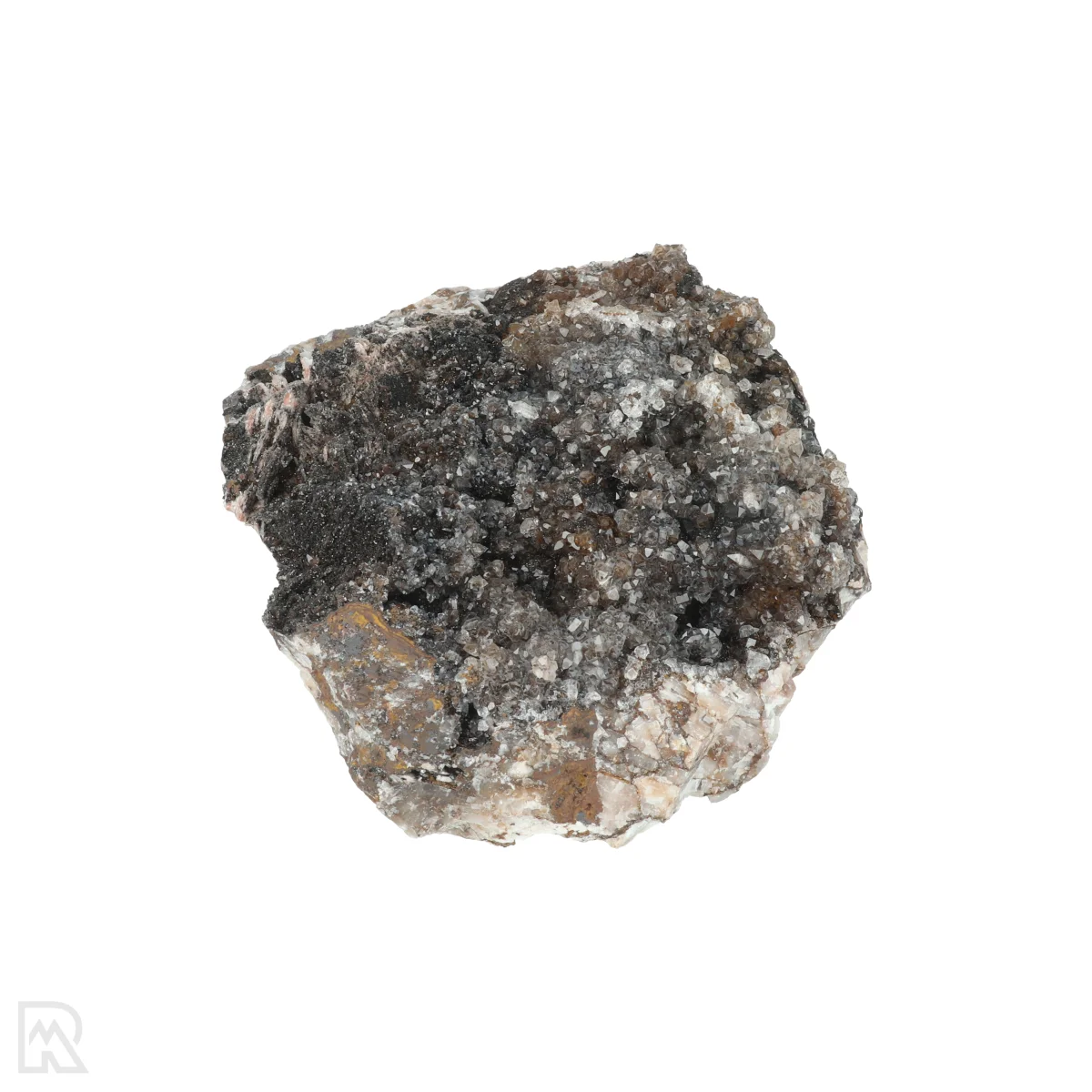 Manganiet met Kwarts 1 Manganit mit Quarz aus Marokko mit der Artikelnummer 20813