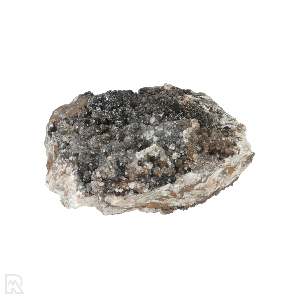 Manganiet met Kwarts 3 Manganit mit Quarz aus Marokko mit der Artikelnummer 20813