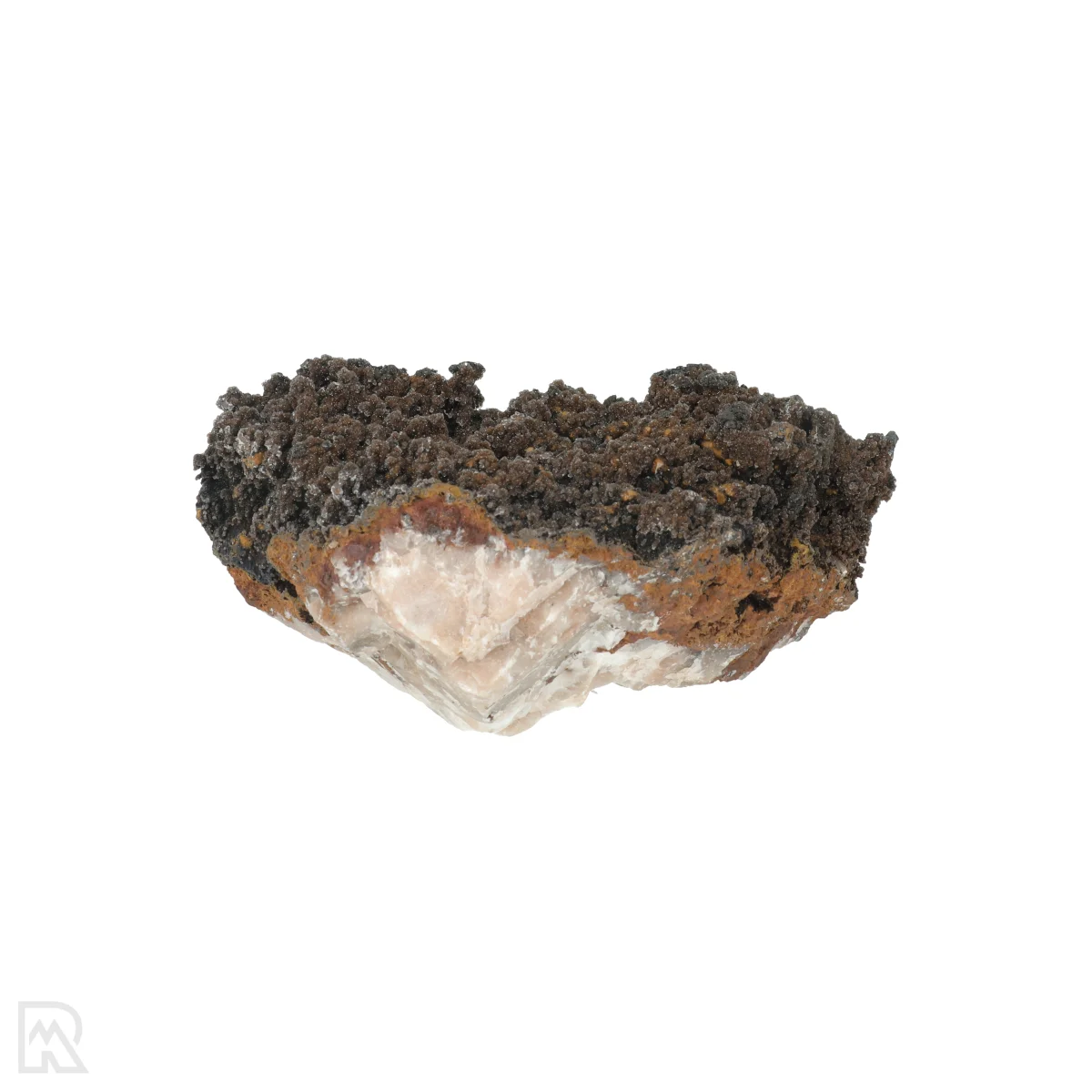 Manganiet met Kwarts 4 Manganit mit Quarz aus Marokko mit der Artikelnummer 20814