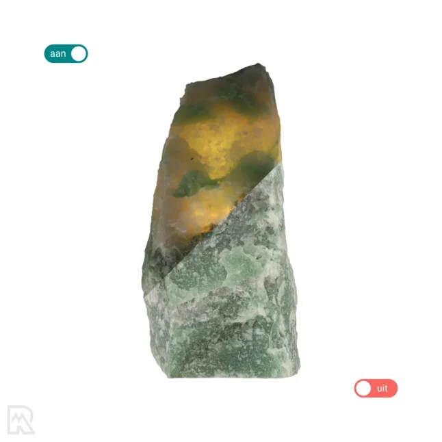 Groene Kwarts Lamp | Ruw - Afbeelding 2