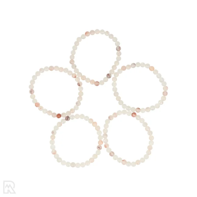 Hämatoid-Quarz-Kugel-Armband | 6 mm