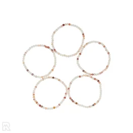 Hämatit-Quarz-Kugel-Armband | A - 4 mm