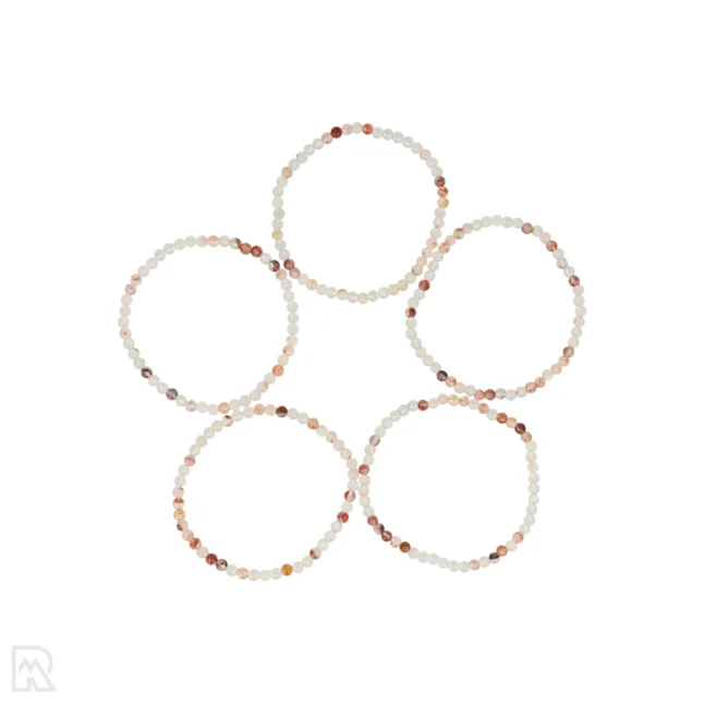 Hämatit-Quarz-Kugel-Armband | A - 4 mm