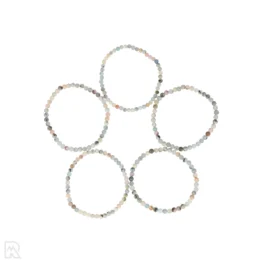 Aquamarijn Kogelarmband | B - 4 mm