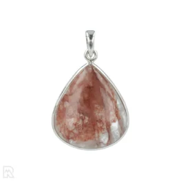 Hämatischer Quarz Silberanhänger aus Indien mit der Artikelnummer 20932